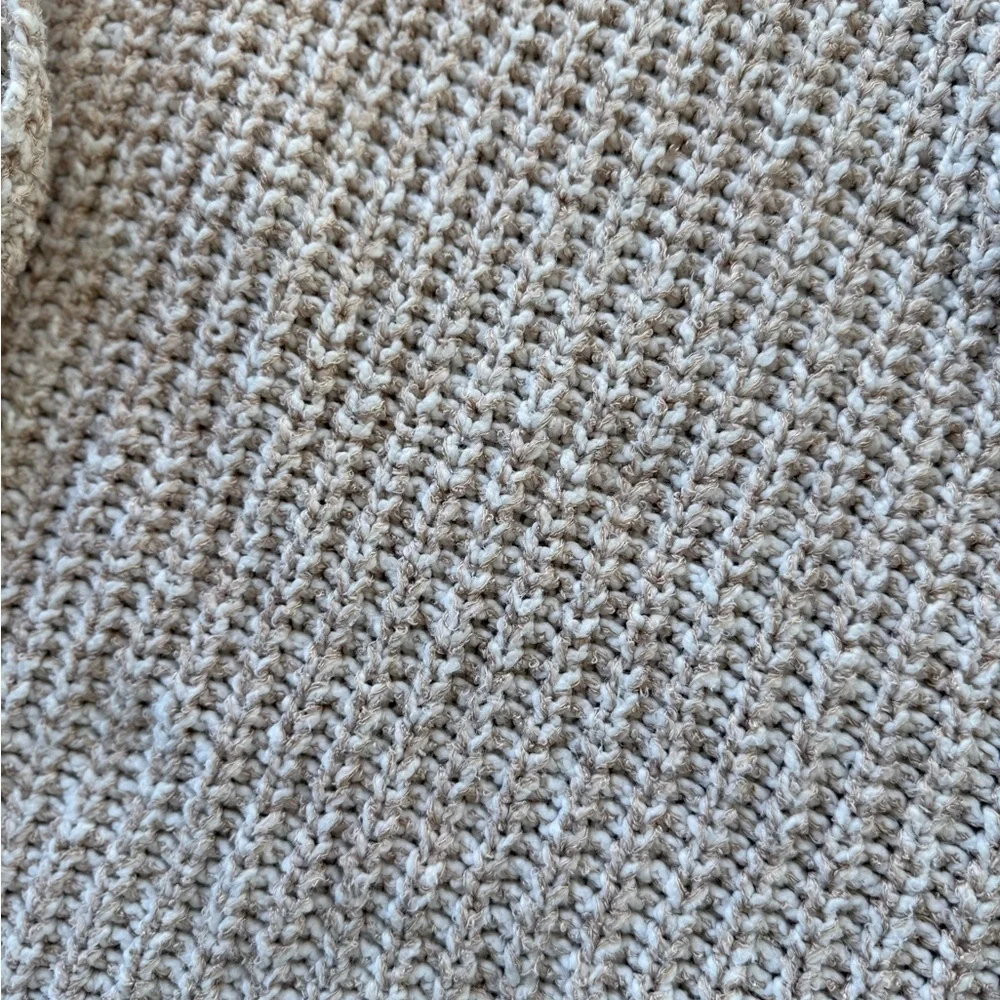 Free People Valentina Cowl Turtle Neck Sleeveless Chunky Knit Sweater | Small